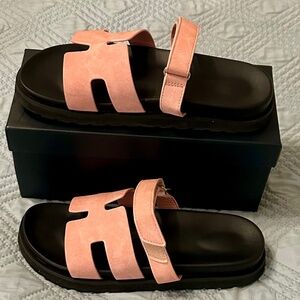 NEW Modatope Women’s Pink Slide Sandals, Size 7